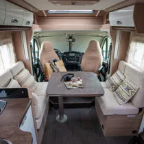 livingroom of the camper