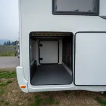 garage of the camper