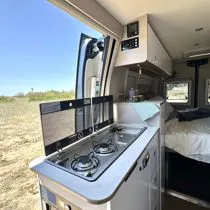 kitchen of the van