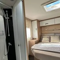 shower and bedroom